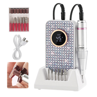 Ponceuse à ongles électrique professionnelle puissante avec support de ceinture pour nail art