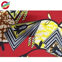 Pagne Afrika produk baru menggunakan proses cetak bubuk mutiara 100% katun kain lilin digunakan untuk gaun