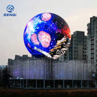 Stock de Fábrica 360 °   Pantalla LED Esférica Personalizada, Pantalla LED de Globo con Diámetro a Medida para Centros Comerciales, Exposiciones, Museos de Ciencia