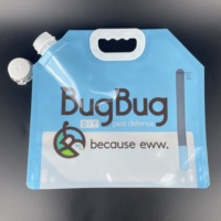 Pochette souple personnalisée de 4 L avec bec verseur, poignée et bouchon