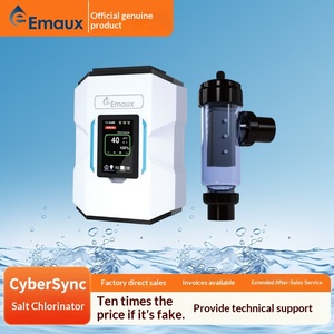 Generador <span class=keywords><strong>de</strong></span> Cloro Salino para <span class=keywords><strong>Piscinas</strong></span> EMAUX CyberCync con Pantalla Digital, <span class=keywords><strong>Hipoclorito</strong></span> <span class=keywords><strong>de</strong></span> <span class=keywords><strong>Sodio</strong></span>, para <span class=keywords><strong>Piscinas</strong></span> Públicas, Enchufe 220/380V - Product Image 2