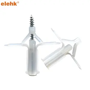 Elehk Plastic Gipsplaat Plastic Anker Wandplug Expansie Gevleugelde Vlinder Knevelankers