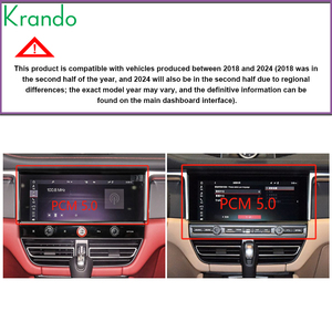 Krando 24,6 "navegación de coche dual interactiva para Porsche Macan 2018 - 2024 Autoradio <span class=keywords><strong>Android</strong></span> Radio de coche GPS inalámbrico Carplay - Product Image 4