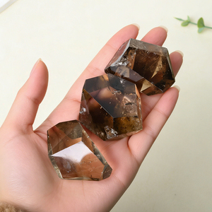 Wholesale Healing Gemstone Polished Irregular Smoky Quartz Freeform <b>Crystal</b> Freeform for Collection - Product Image 1