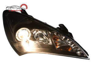 Montaje de faros delanteros CARMATES DRL, luces delanteras, luz de cabeza de señal de giro para <span class=keywords><strong>Hyundai</strong></span> Tucani Rohens Coupe <span class=keywords><strong>Genesis</strong></span> Coupe 2009-2012 - Product Image 4