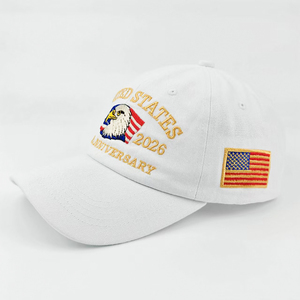 100% cotton thêu Hoa Kỳ kỷ niệm 250 năm Mũ bóng chày mũ unisex hat với hói EAGLE tượng tự do chuông chúng tôi cờ - Product Image 5