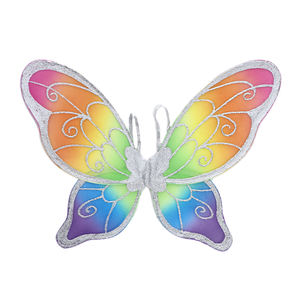 أجنحة خيالية للأطفال بالجملة من المصنع، زي أميرة من الدانتيل والساتان على شكل فراشة للفتيات، مناسب لحفلات الهالوين، قابل للتخصيص - Product Image 6