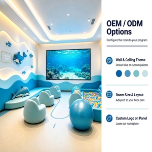 ห้องฝึกอบรมเด็กแบบ Dolphin House สำหรับโรงพยาบาลฟื้นฟูสมรรถภาพเด็ก ขายส่งแบบ OEM ODM ได้รับการรับรองมาตรฐาน ISO 9001 สำหรับการฝึกอบรมทางประสาทสัมผัส - Product Image 4