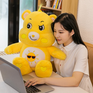Colorful Carebears Teddy <strong>Bear</strong> <strong>Cute</strong> Embroidered Super Soft Plush Mesh Pillow Doll Animal Keychain Kids' Gifts for Valentine's Day - Product Image 4