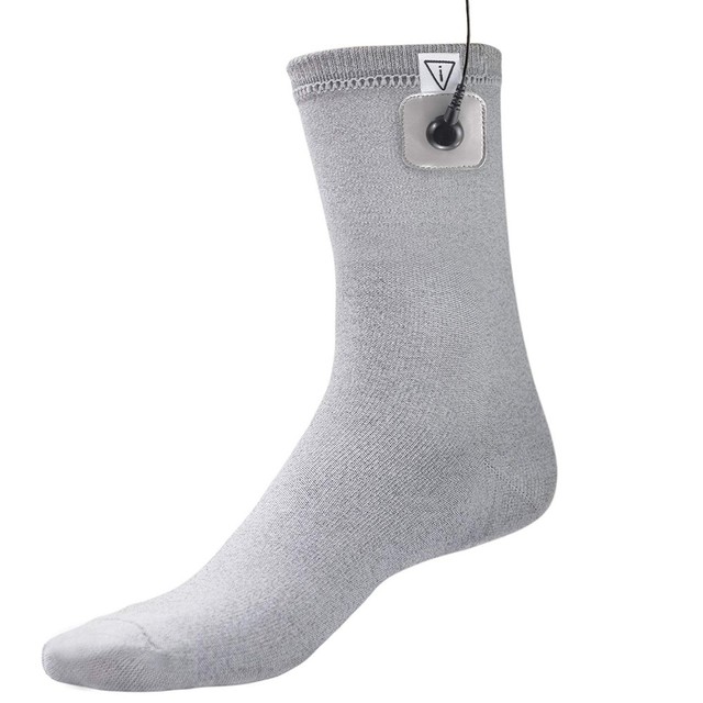 ROOVJOY Conductive Hand & Foot Massage Socks with EMS Electrical Muscle Stimulation for TENS Machine-Relieve Hand Foot Fatigue