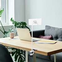 Miroir de table portable avec clip pour bureau, miroir de maquillage, mini miroir de sécurité personnel