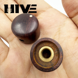 Bouton de guitare HIVE Exquisite Cocobolo, bouton en bois massif de 6 mm pour guitare électrique et basse, accessoire de modification personnalisé - Product Image 5