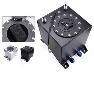 Universal 10L 2.5Gal Drift Race Aluminum Fuel Cell Tank With Fuel Level Sensor Quick Release Cap Mounting Bracket - Product Image 2