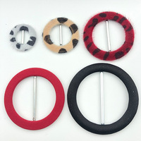 Métal en cuir personnalisé rectangulaire rond avec une boucle de couverture en tissu de ceinture imperméable à l'épingle