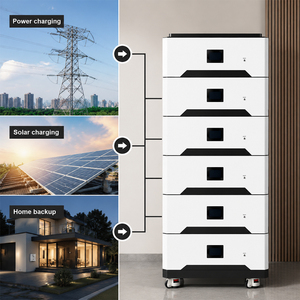 Paquete de Baterías de Litio de 51.2V, Sistema de Almacenamiento de Energía Solar Doméstico Modular y Apilable, Expandible de 15-45kWh - Product Image 2