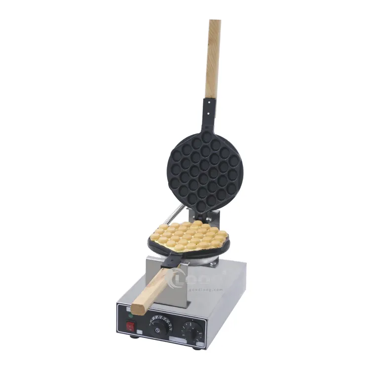 Silenciador comercial bolha 220v 110v, máquina giratória para fazer ovos waffle baker fabricante