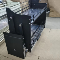 Cuisine 304 SS fil tirer vers le bas panier fabricant matériel stockage étagère système équipement de levage pour armoire murale