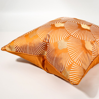 Haute qualité Art Design jeter taie d'oreiller 45x45 50x50 Orange jeter taie d'oreiller jeter oreiller pour salon housse de coussin