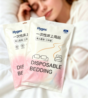 Ensemble de literie jetable individuel portable 3 pièces, drap, housse de couette hygiéniques non tissées pour hôtel, invités et autres services
