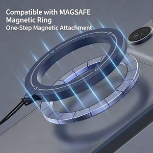 Support magnétique puissant pour téléphone avec anneau et cordon, support magnétique pour doigt pour iPhone/<span class=keywords><strong>Samsung</strong></span>, compatible OEM - Product Image 3