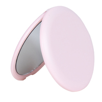 Logo de marque de luxe de haute qualité Miroir cadeau promotionnel Miroir de maquillage de poche compact de marque privée portable