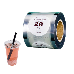 F9095 Pellicola Sigillante ad Alta Resistenza in Plastica Morbida PET/PE per Coperchi di Tazze da 90mm/95mm per Bubble Tea, Succhi e Bevande, Macchina Sigillatrice PP - Product Image 1