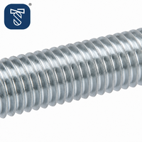 Tige filetée en acier zingué, norme DIN975, barre filetée complète pour la fixation de pipelines, pièces de quincaillerie pour l'ingénierie de construction