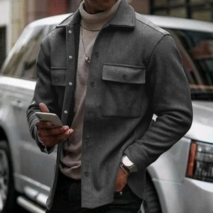 <b>Men's</b> Winter Woven Motorcycle <b>Jacket</b> Stand Collar Windproof Casual <b>Long</b> Sleeve Outerwear - Product Image 1
