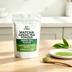 Té Verde Matcha en Polvo Certificado de Marca Privada/OEM, 150g, Rico en Antioxidantes, Promueve la Relajación, Sabor Natural para Bebidas y Postres - Product Image 1