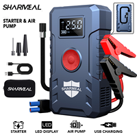 SHARMEAL OEM&ODM Démarreur de Batterie Portable Multifonction 12V 2000A 6000mAh avec Pompe à Air et Fonction Power Bank pour Voiture