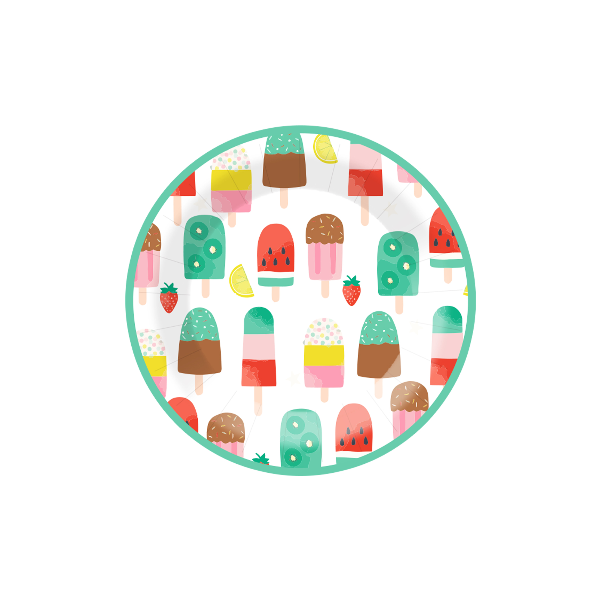 Plato de papel de 7 pulgadas * 8 unidades