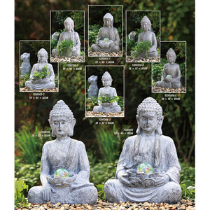 Statue de <span class=keywords><strong>Bouddha</strong></span> en pierre de fibre de <span class=keywords><strong>grande</strong></span> taille pour la décoration extérieure, <span class=keywords><strong>fontaine</strong></span> d'eau - Product Image 1