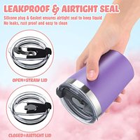 Gobelet à lait pour enfants de 8 oz, gobelet isotherme double en acier inoxydable portable, écologique, emballage en papier léger, style américain pour enfants