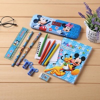 Vente directe d'usine en gros de fournitures scolaires pour enfants trousse à crayons ensemble de papeterie boîte-cadeau pour les élèves du primaire