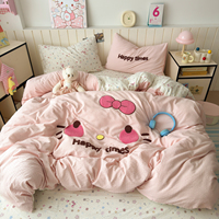 Ensemble complet de literie d'hiver en gros avec motifs de dessins animés 100% polyester