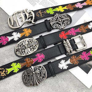 Thắt lưng nam thời trang cổ điển bán buôn, cá tính, nhiều màu sắc, phong cách trẻ trung, kiểu dáng cổ xưa, khóa hợp kim hình sao, chất liệu da - Product Image 4