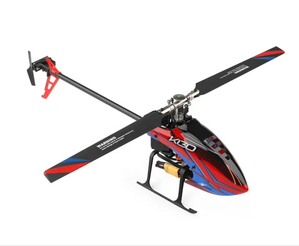 Modèle d'hélicoptère WL pour loisirs, jouets XK K130 2.4G 3D6G Gyro simple lame Flybarless télécommande sans balais RTF RC hélicoptère 6CH