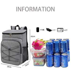 Sac à dos isotherme réutilisable en Oxford de grande capacité, unisexe, portable, pour le bureau, sac à déjeuner isotherme, sac de pique-nique de voyage - Product Image 4