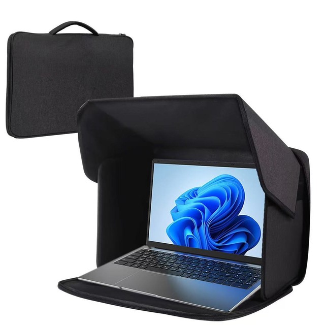 Travel Outdoor Computer Laptop Hood Shield Cover Sun Shade Case