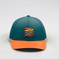 Casquette de sport respirante à séchage rapide, 6 panneaux, sur mesure, haute qualité, avec trous d'aération, en polyester, à sangle réglable, pour la randonnée, avec visière sandwich