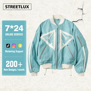 Chaqueta Varsity StreetLux con Bloques de Color, Transpirable, Resistente al Viento, Estilo Hip Hop Urbano, con Cierre - Product Image 1