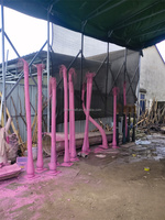 Pohon Betel buatan berwarna-warni ramah lingkungan tahan cuaca kayu tinggi plastik tahan UV dekorasi tropis kebun seperti hidup