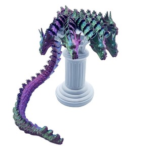 Giocattolo Drago Articolato a Cinque Teste Stampato in 3D, Drago Cinese con Articolazioni Flessibili, Modello Mobile, Decorazione da Scrivania, Regalo da Collezione - Product Image 5
