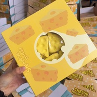 Jouet anti-stress en forme de boule souple en PU pour enfants et adultes - Forme de fromage ultra-doux à remontée lente unisexe