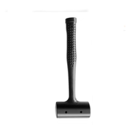 Martillo de goma barato de color negro, martillo de goma amortiguador, martillo de goma