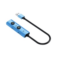 Hub USB 3.0 AI 5 en 1 pour ordinateur portable, tablette, PC, Android, MacOS, 2 ports USB 2.0, 1 port USB 2.0