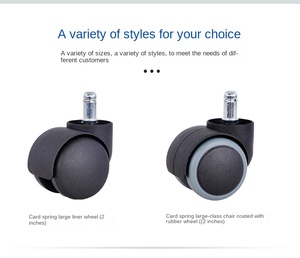 Moderne 50mm Bürostuhl-Möbelrollen <span class=keywords><strong>Nylon</strong></span>-Rollenteile mit Stil für Wohnzimmer-Accessoires - Product Image 5