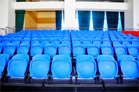 Chaise de tribune rétractable facile à utiliser Conception pliante à tip-Up pour les événements sportifs de lycée pour une utilisation de divertissement sportif