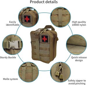 Ngoài trời khẩn cấp Survival kit với Viện trợ đầu tiên, cắm trại Gear & đa-công cụ cho đi bộ đường dài, du lịch, Thiên Tai preparedness - Product Image 3