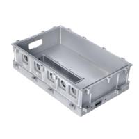Boîtier de blindage de cavité RF anodisé de haute précision, usiné par CNC, en aluminium 5G pour équipements de communication